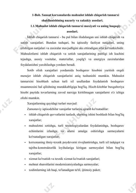 imlarni yollash). bir qator iqtisodchilar xarajatlarni alohida moliyaviy elementlarga tegishli bo'lishiga qarab tasniflashadi. u ishlab chiqarish tannarxining umumiy formulasida xarajatlarning ma'lum bir toifasi uchun solishtirma og'irlikni hisoblab chiqadi. taqdim etilgan vaziyatda xarajatlar ularning individual iqtisodiy xususiyatlariga qarab taqsimlanadi. bundan tashqari, ularning mohiyati korxona ishlaydigan sohaga bog'liq. · qanday qilib xarajatlarni optimallashtirish va xarajatlarni kamaytirish: oddiy tejash sirlari mehnatni talab qiladigan ba'zi sanoat segmentlari mavjud. xarajatlarning asosiy hajmi xodimlarning ish haqiga ajratiladi. masalan, resurslarni ko'p sarflaydigan sohalarda materiallar va xom ashyo sotib olishga sarflanadigan xarajatlar ko'proq ustunlik qiladi. bundan tashqari, uskunalar narxini yuqori bo'lgan bir qator energiya talab qiladigan segmentlar mavjud. mahsulot tannarxining omillari xarajatlarning uchta eng keng tarqalgan iqtisodiy elementlari - xomashyo (materiallar), ish haqi va amortizatsiya bilan ifodalanadi. moliyaviy xarajatlar turli distribyutorlardan resurslarni, yarim tayyor mahsulotlarni, butlovchi qismlarni sotib olish xarajatlarini ko'rsatadi. bunga pudratchilarga material va xom ashyo etkazib berish bilan bog'liq bo'lgan da'vo qilingan autsorsing xizmatlari uchun to'lov …
