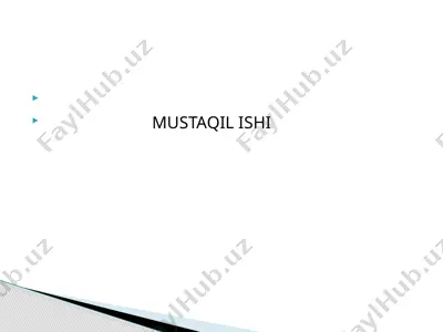 fexnerning psixofizika tadqiqotlari — PPTX