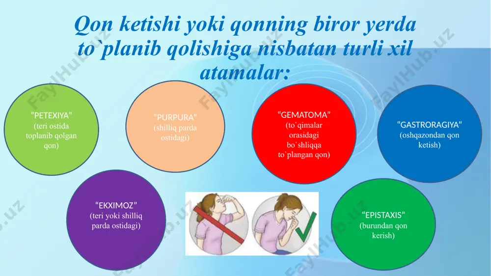 qon ketish turlari. qon ketganda 1-tibbiy yordam ko’rsatish texnikasi - Page 5