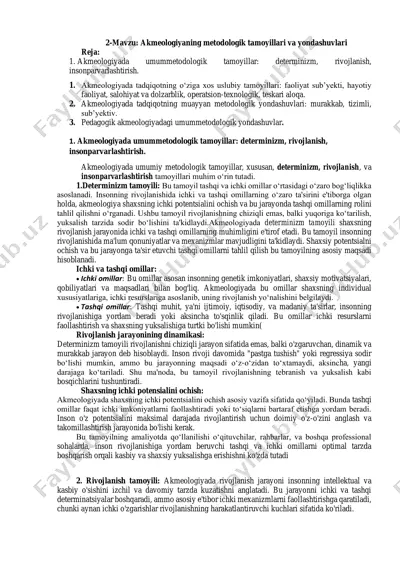 akmeologiyada metodologik tamoyillar — PDF