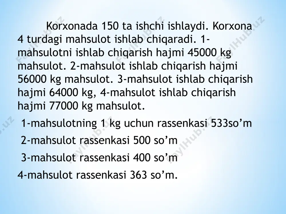 korxona mahsulotlar ishlab chiqarish - Page 2