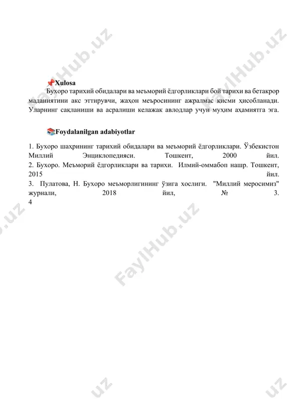 buxoro tarixiy obidalari va meʼmoriy yodgorliklari - Page 5