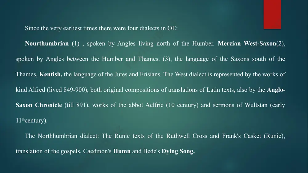- is written in the latin script. the use of latin letters in english differed in some points from their use in latin, for the scribes made certain modification and additions in order to indicate oe sounds. like any alphabetic writing, oe writing was based on a phonetic principle: every letter indicated a separate sound. some of oe letters indicated two or more sounds, according to their positional variants in the word. old english alphabet. a, æ, b, c [k] or [k’], d, e, f [f] or [v], 3 [g], [g’], [ ]or [j] h [x] [x’] or [h], i, l, m, n, [n], [ ], o, p, r, s [s] or [z] t, þ, [ð], or [θ] u, w, x,y [y] (ü). the letters could indicate short or long sounds. the lenght of vowels is shown by a macron: bat [ba:t] ne boat. the letters f, s and þ, …