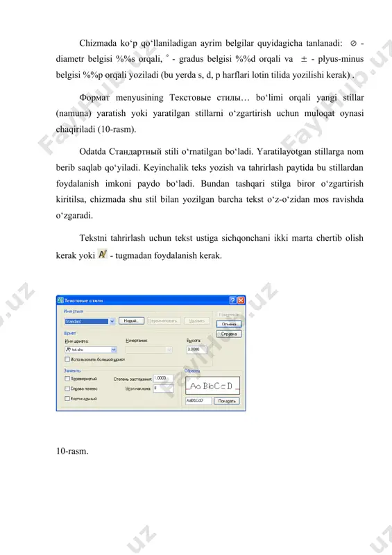 tekst yozish va uni tahrirlash - Page 4