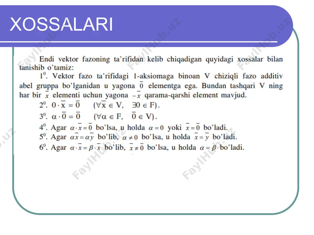 vektor fazolar va ularning xossalari - Page 3