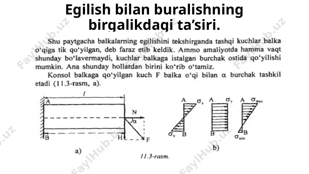 murakkab qarshilik. egilish va cho’zilishning birgalikdagi ta’siri - Page 5