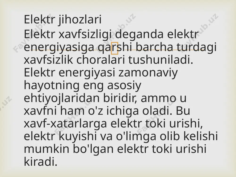 a elektr jihozlari, masalan: portlashga qarshi joylar portlashga qarshi vositalardan, korroziyali gazlar to'liq yopiq uskunalardan foydalanishi kerak.  16. elektr aylanadigan uskunada parvarishlash, texnik xizmat ko'rsatish, moylash va muntazam parvarishlash uchun javobgar shaxs bo'lishi kerak. ta'minot sanasi quyidagicha: (1) yopiq aylanadigan uskunalar bir yilga. (2) olti oy davomida yarim yopiq aylanadigan uskunalar. (3) ketma-ket hayajonlangan vosita uchquni yarim haftadan ko'p bo'lishi mumkin emas, olti oy cho'tkani tekshirishi kerak. 17. elektr pechlari uchun elektr pichoqli kalitlar, portlashga qarshi qopqoqsiz elektr chiroqlar va cho'tkalar bilan jihozlangan elektr jihozlari kabi portlovchi muhitda quyidagi elektr jihozlaridan foydalanilmasligi kerak. 18. ko'rgazmadan keyin pechka, pechka, elektr va boshqa elektr jihozlardan foydalanish kerak va quvvat tugmachasini torting. 19. o'z-o'zidan ishlaydigan transformator quyidagilarga e'tibor berishi kerak. 20. y tipidagi uch fazali kuchlanishli transformatorni ulash usuli, chiziqni ishlatishdan oldin va keyin simlarni o'qish kerak.dan ishlaydigan transformator quyidagilarga e'tibor berishi kerak.  image3.png image4.png image5.png image6.png image7.png image8.png /docprops/thumbnail.jpeg