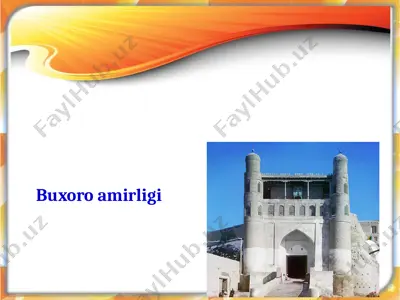 buxoro amirligi — PPTX