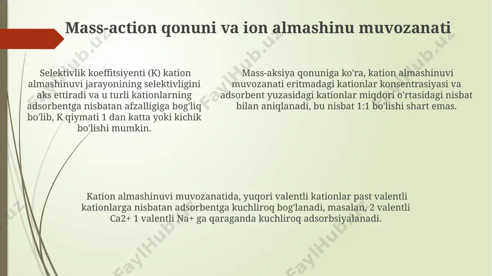 kationlar almashinib yutilishining asosiy qonunlari - Page 5