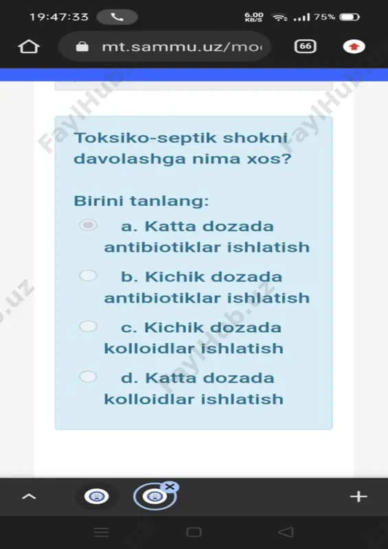 travmatik shok davolash taktikasi - Page 2