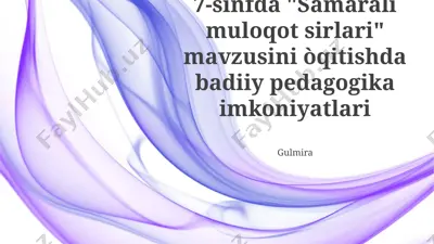samarali muloqot sirlari — PPTX