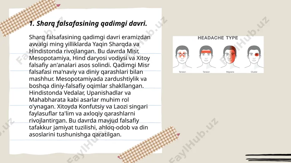om falsafasining asosiy vakillari al-kindiy, al-farobiy, ibn sino, va ibn rushedir. x-xii asrlarda islom falsafasi o‘rta asr yevropasiga ham ta'sir ko‘rsatdi. xiv asrda ibn xaldun tarixiy sotsiologiya va falsafiy tarix asarlar yozgan. islom falsafasi xviii asrda yevropa ilm-fanidan ilhomlanib, yangi evolyutsiyani boshdan kechirdi, zamonaviy masalalarga javob izlashda davom etdi. ... t.me/slaydai_bot 7. suhroyvardiya maktabi va shayxlar falsafasi. suhrawardiya maktabi 12-asrda shihabuddin yahyo suhrawardiy tomonidan asos solingan. bu maktab ishragiya, ya'ni "yorug‘lik falsafasi" nomi bilan mashhur. suhrawardiy yorug‘likni metafizik haqiqat va ma'rifat manbai sifatida talqin qilgan. unga ko‘ra, barcha mavjudotlar nurning turli ko‘rinishlari orqali anglashiladi. suhrawardiya falsafasi sufizm va islom falsafasi bilan chambarchas bog‘liq. bu maktab siyosiy va diniy qarashlarni kiritish orqali musulmon olami fikrini boyitishga katta hissa qo‘shgan. shayxlar esa, odatda, bu maktabning ma'naviy ko‘rsatmalari va hayot falsafasini shakllantirib, talabalarga yetkazgan. bu maktabning ta'siri butun mintaqaga tarqalib, ko'plab izdoshlari tomonidan qo'llab-quvvatlangan. ... t.me/slaydai_bot forobiyning falsafiy qarashlari o‘rta asr musulmon olamining …