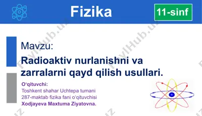 zarralarni qayd qilish usullari — PPTX