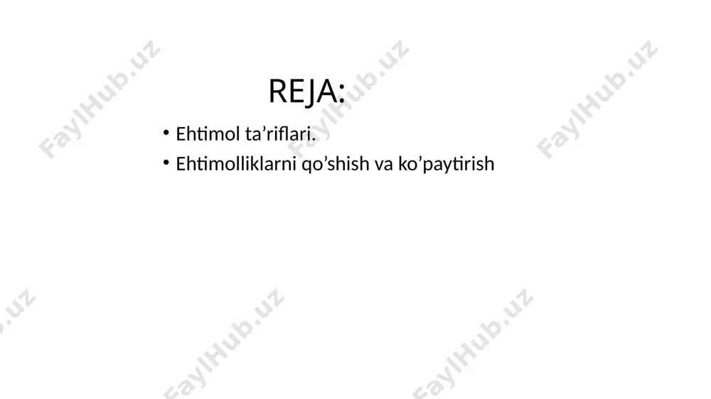 ehtimollik ta’riflari va hisoblash formulalari - Page 2