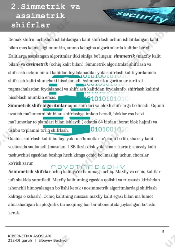 kibernetika asoslari - Page 5