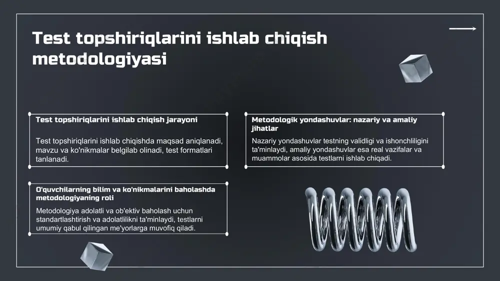 pedagogik nazoratda test topshiriqlarini ishlab chiqish - Page 5