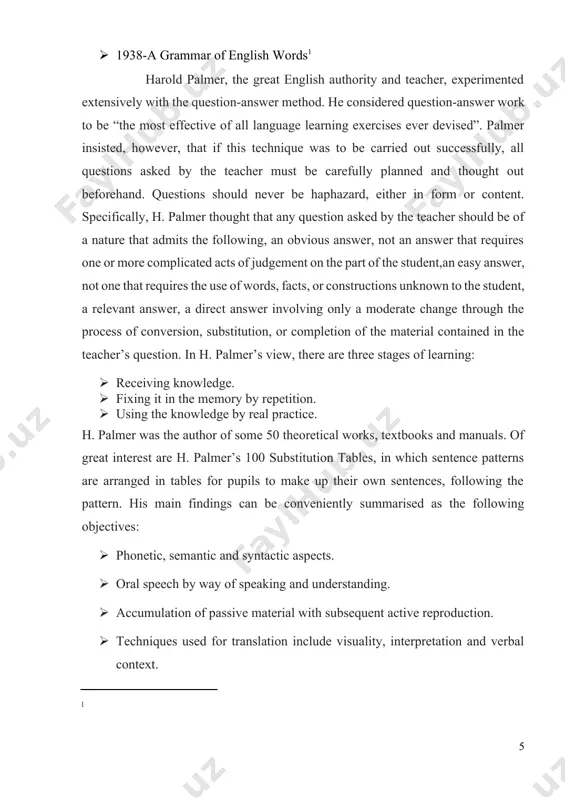 science of linguistic pedagogy based on insights from philologists, phoneticians, grammarians, lexicologists, modern pedagogy and psychologists, with these insights placed in such order and with such observance of proportion that the inevitable conclusions will suggest themselves. two initial points relating to the the originality of palmer‘s thinking is worth the making here. firstly, palmer‘s conception of the linguistic foundations of language teaching and learning appear broader than sweet‘s, whose appears firmly on phonetics as the indispensable foundation of language study, with considerations relating to phonetics and pronunciation taking up five of the first six chapters of sweet‘s book. secondly, the sources of insight indicated as relevant in sstl are not confined even to this wider conception of language-study involving insights from philologists, phoneticians, grammarians, and lexicologists. palmer‘s willingness to admit insights from modern pedagogy‘ and psychologists makes his conception broader than that of sweet with his attachment to phonetics, and …