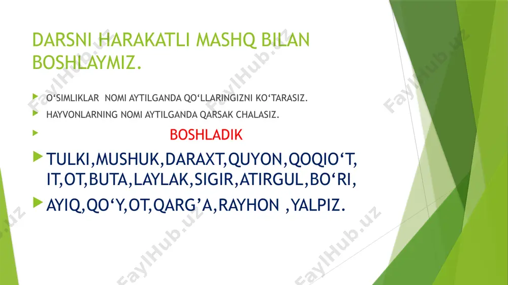 hayvonlarning ahamiyatini o‘rganamiz taqdimoti - Page 3