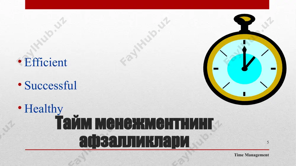 taym-menejment: o’qish va ishda vaqtni samarali boshqarish usullari - Page 5