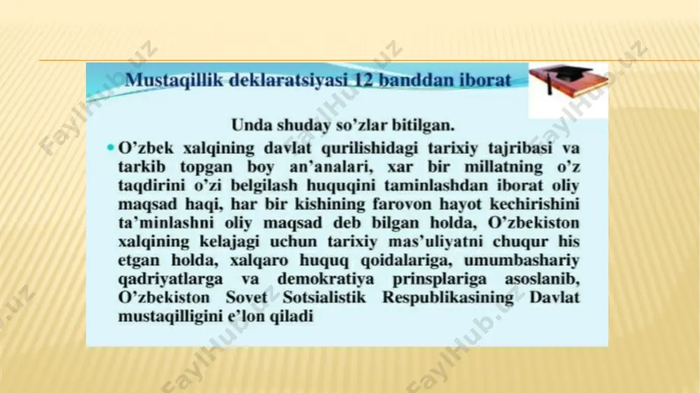 o‘zbekistonning eng yangi tarixi fanidan tayyorlagan taqdimoti - Page 4