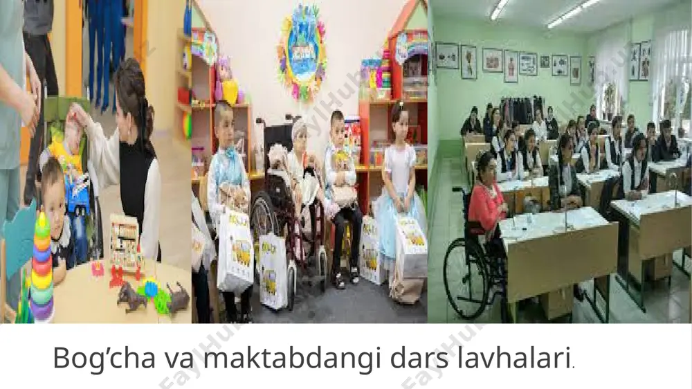 uammoni psixoreksiyalash usullari bilan birga bolaga kiyimlarni to'g'ri ketma-ketlikda kiyish tasvirlangan rasmlar taqdim etilishi mumkin. l.s.vigotskiy ijtimoiy muhit sog'ligi imkoniyatlari cheklangan bolalar uchun birinchi darajali ahamiyatga egadir, degan g'oyani ilgari suradi.2 xuddi shuningdek, u imkoniyati cheklangan bolalarning rivojlanishini ildizi yomon o'simlikka o'xshatadi. «uning ingichkagina ildizlari oziqlantiruvchi tuproqning qatlamlari va shakliga mos kelmaydi. ular o'zo'zicha tuproqning oziqa beruvchi qatlamlariga yetib borolmay, quruq va zaharli qatlamga kirib qoladi. bunday o'simlik muvofiq sharoitlarda gullashi mumkin edi, biroq odatdagi sharoitda taraqqiyotning cho'qqisiga yetmasdan, bujmayib so'lib qoldi», deydi.3 binobarin, ta'lim-tarbiya tizimini har bir millat va elatning o'ziga xos tomonlari, milliy an'analari, urf-odatlari, davlatning maqsad-vazifalari hamda tarbiyalanuvchilarning ruhiy va jismoniy rivojlanishidagi xususiyatlarini hisobga olgan holda ishlab chiqish maqsadga muvofiqdir. imkoniyati cheklangan bolalarda kattalar bolaning rayiga, mustaqil bo'lishiga qarshi turmasdan, mumkin qadar istagi, intilishiga yordam bersalar, uning shaxsini shakllantirish jarayonidagi qiyinchiliklar o'z-o'zidan barham topadi. psixolog olima l.m.krijanovskaya imkoniyati cheklangan bolalarning inklyuziv ta'lim tizimida ta'lim-tarbiya berishda psixologik korreksiyalash …
