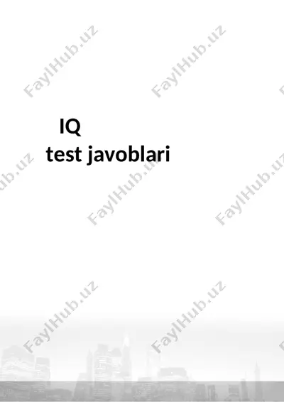 agros iq test javoblari — DOCX