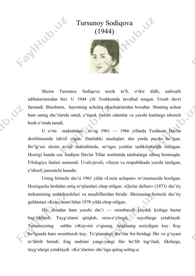 tursunoy sodiqova — DOC