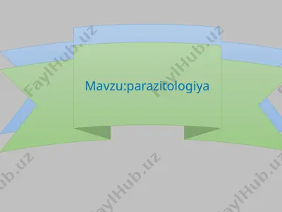 parazitologiya — PPTX
