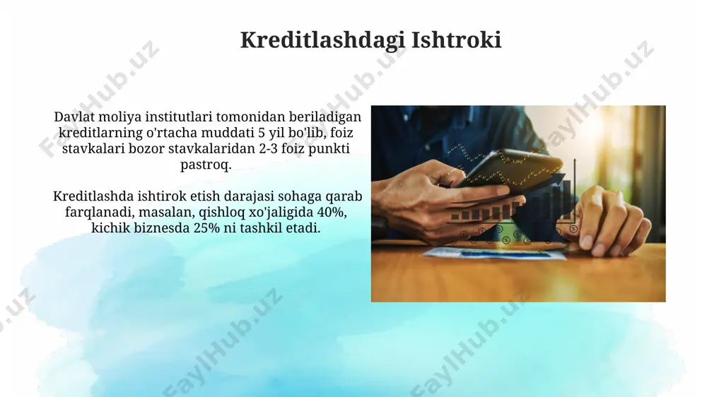 davlat moliya institutlarining moliya bozorlaridagi faoliyati va ro'li - Page 4