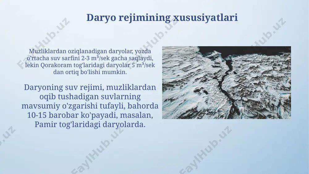 tog' muzliklaridan tuyinadigan daryolar - Page 5