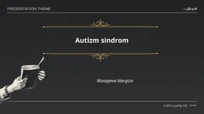 autizm sindrom — PPTX