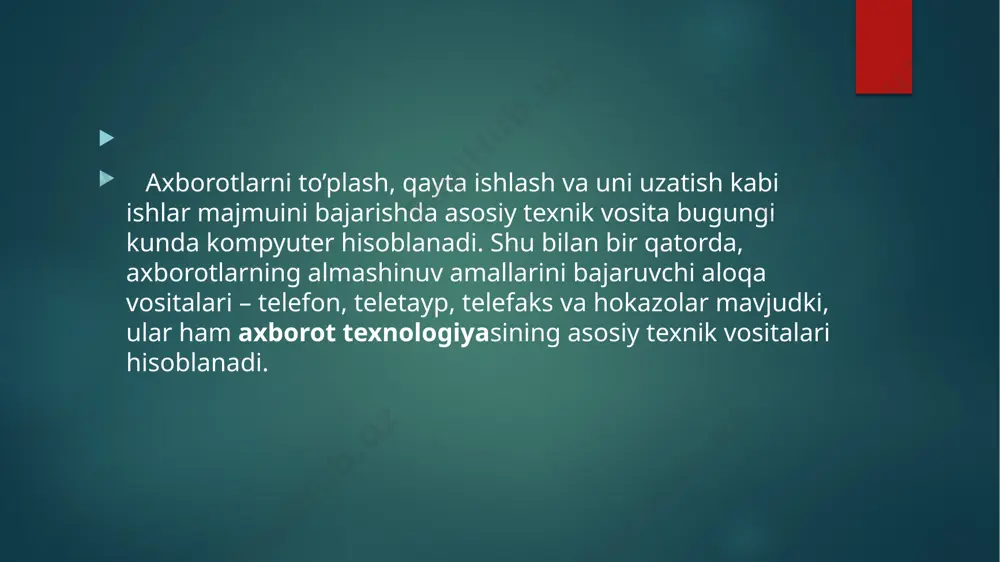 axborat va axborat tushunchasi - Page 5