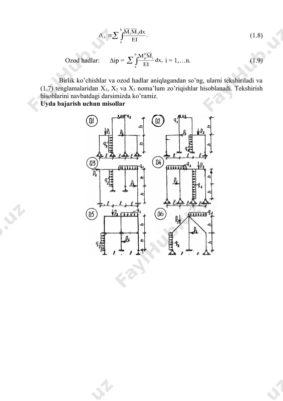 statik noaniq sistemalar va ularning xususiyatlari - Page 5