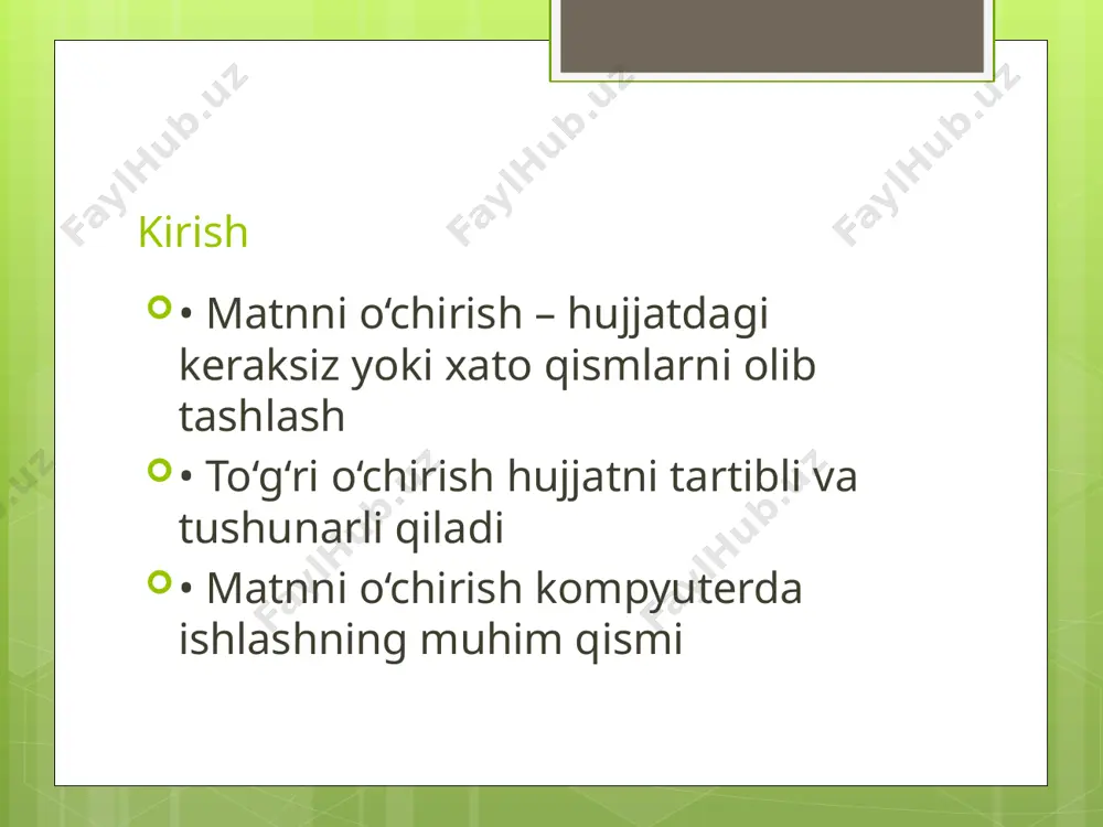 matnni o‘chirish - Page 2