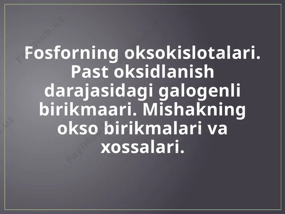 fosfor oksidlari - Page 2