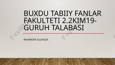 silikat sanoati — PPTX