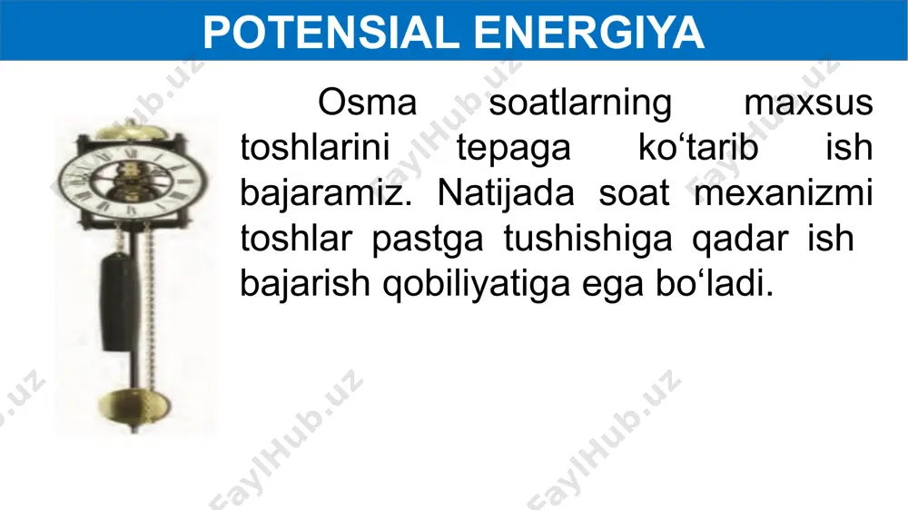 asini toping. bola va parashyutning birgalikdagi massasi 65 kg ga teng. mustaqil bajarish uchun topshiriqlar: mavzu oxiridagi savollarga javob yozing. 27- mashqning qolgan masalalarini yeching. kundalik turmushda yana qayerlarda potensial energiyaga ega jismlarni kuzatgansiz? misollar keltiring. image3.png image4.jpeg image5.png image6.png image7.png image8.png image9.png image10.png image11.png image12.png image13.png image14.png image15.png image23.png image24.png image16.png image17.png image18.png image19.png image20.png image21.png image22.png image25.png image26.png image15.jpeg image27.png image28.png image29.jpeg image30.jpeg image31.jpeg image1.png /docprops/thumbnail.jpeg