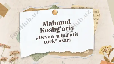 devon-u lug‘atit turk — PPTX