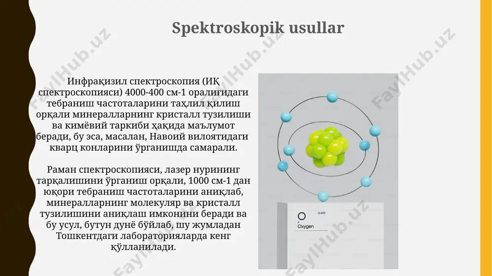oddiy birikmalar (sof elementlari sinfi) minerallarni aniqlash va o‘rganish - Page 5