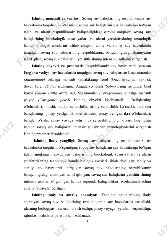 alvelinus fontinalis(1.1.1-rasm). ayni paytda, global ishlab chiqarishda daryo forelini koʻpaytirish ustunlik qilmoqda. uni yetishtirish deyarli barcha mintaqalarda oʻzlashtirilgan. koʻp hollarda adabiyotda “sovuq suvli baliqchilik” atamasi oʻrniga “daryo forelchiligi” atamasi qoʻllaniladi. 1.1.1-rasm losossimonlar oilasiga kiruvchi baliqlar yashash areali shimoliy amerikada daryo forelining endemik areali shimolda 64° sharqiy kenglikdan (ugashik va edjegik daryolari (alyaska), kuskokvim daryosining janub irmoqlari, makkenzi daryosi havzasi, berling dengizi va aleut orollari va janubda 46°c sharqiy kenglikgacha (meksika shimoliy qismining daryolari); amerikaning tinch okeani qirgʻogʻidan sharqqa 175°c gʻarbiy uzunlikgacha boʻlgan hududlar qamrab oladi. butun jahon miqyosida akvakultura ehtiyojlari uchun oʻtkazilgan joylashtirish natijasida daryo foreli 5 ta qitʼada, qutb doirasidan argentina janubigacha, geografik joylashuvdan qatʼiy nazar dengiz sathidan 4500 metr balandlikkacha boʻlgan joylarda yashaydi. daryo foreli jahonning 115 dan ortiq mamlakatida yetishtiriladi. akvakulturada daryo forelini yetishtirishning umumiy hajmi yiliga 100 ming tonnagacha yaqin. tashqi koʻrinishi katta daryo foreli yon chizigʻi boʻylab binafsha rangdan to toʻq sariq ranggacha (koʻp hollarda …