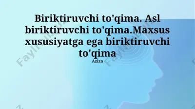 bog'lovchi to'qimalar — PPTX