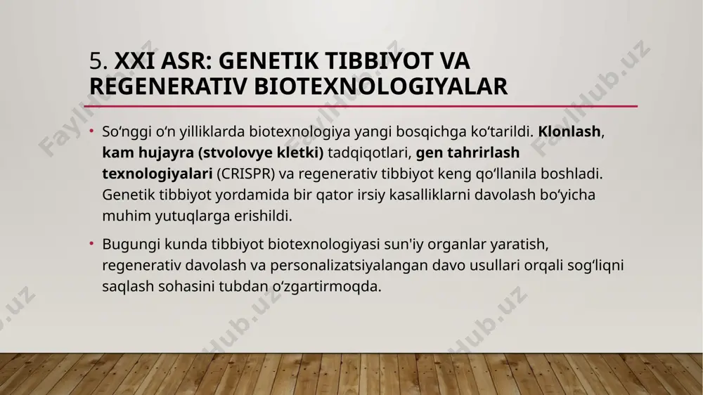 tibbiyot biotexnologiyasi - Page 5
