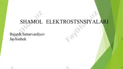 shamol elektrostansiyalari — DOCX