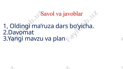 geodeziya va geoinformatika kafedrasi davriy amaliyotlari — PPTX