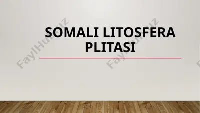 somali litosfera plitasi — PPTX