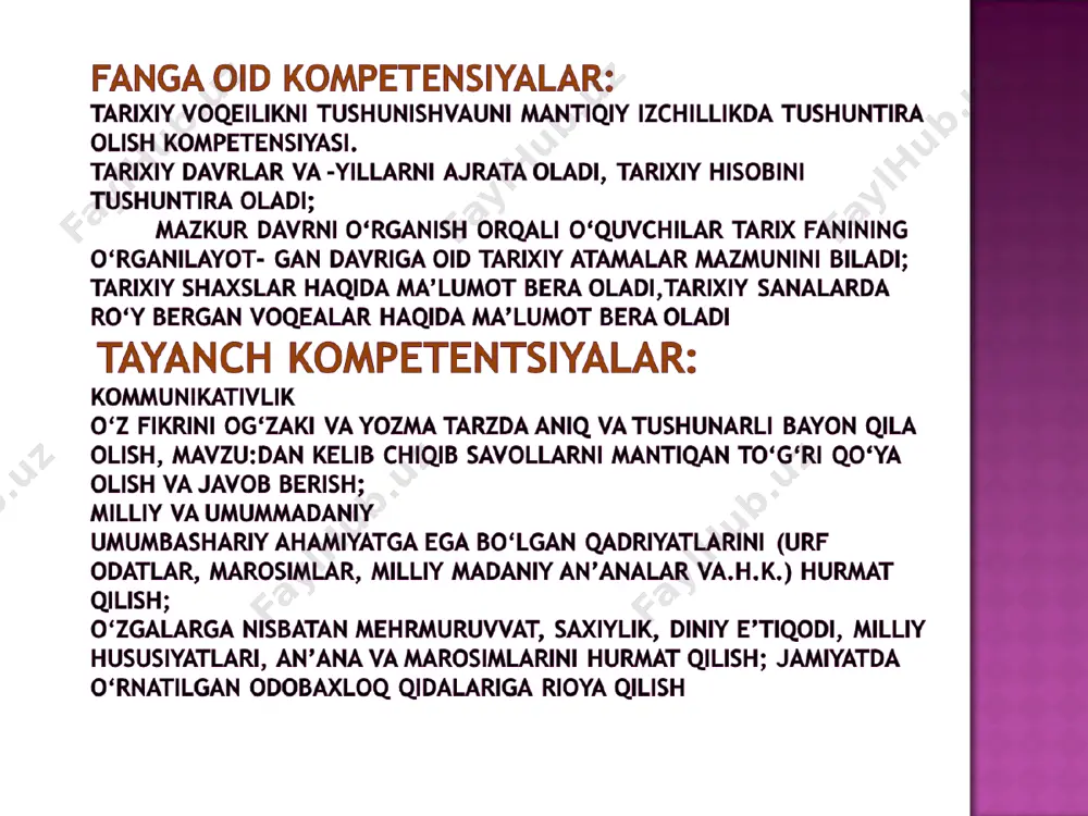 quvchilarni baholaydi, rag’batlantiradi. vi .uygavazifa . mavzuni o’qib mustahkamlab,zardushtiylik diniga doir ma’lumotlarni to’plab yozib kelish.