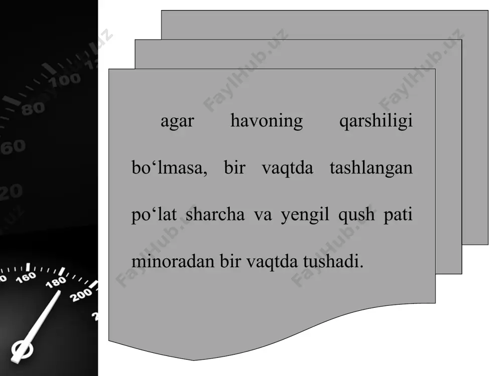 jismlarning erkin tushishi 7-sinf - Page 5