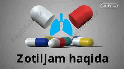 zotiljamlar / pnevmoniya — PPTX