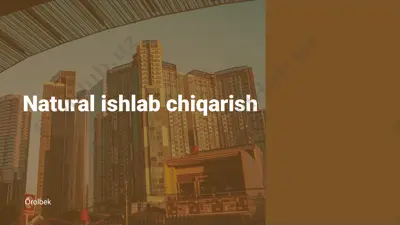 tabiiy resurslar va ularning ahamiyati — PPTX