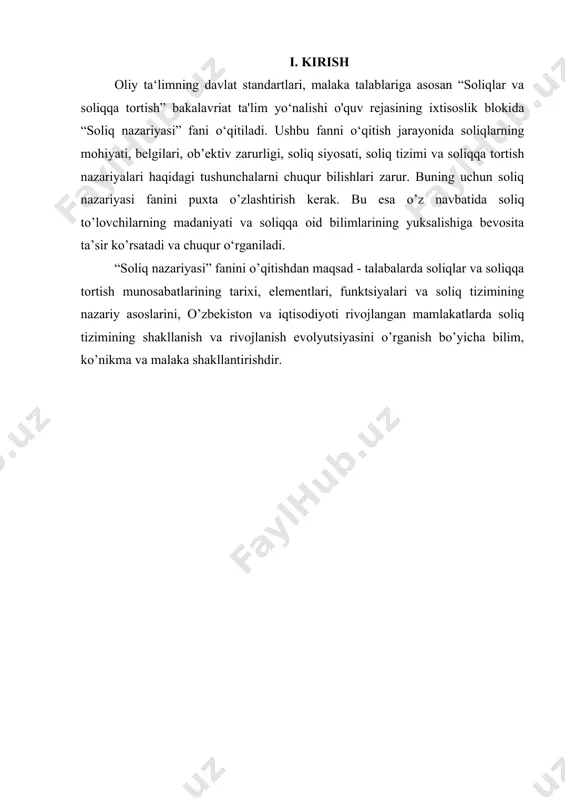 eng progressiv voqe’liklarni o’rganib, amaliyot ushun xuddi bir dasturiy amalday yoritib boradi. nazariya voqe’liklarni amaliyotdan oladi va yana amaliyotga eng to’g’ri, ma’qul va ilg’or tajribalar olinib amaliyotga yo’l ko’rsatish ushun o’rgatiladi. demak, nazariya amaliyot ushun kerak va amaliyot ushun kompas, barometr, yo’l boshlovshi vazifasini bajaradi. nazariyasiz amaliyot yo’ldan adashgan yo’lovshidir. nazariyani shuqur bilgan amaliyotshi har qanday o’zgarishlarda ham ishlab keta oladi va yo’ldan adashmaydi. soliqlar va soliqqa tortish fanini o’qitishning zarurligi amaliyotda yo’ldan adashmaslik, keraksiz soliqlar bo’yisha o’zgartishlarga yo’l qo’ymaslik, amaliyotda istiqbolli qadamlar tashlash ushun va katta muvaffakiyatlarga erishish ushun ham zarurdir. soliqlar va soliqqa tortish fani soliq nazariyasi fani bilan shambarshas bog’liqdir, uning maxsus bo’limi, ya’ni shuqurlashtirilgan va kengaytirilgan bo’limidir. shunki soliq nazariyasi qonuniyatlari umum iqtisodiy nazariya qonuniyatlaridan shetga shiqib keta olmaydi, ularga asoslanadi va rivojlantiriladi. soliq munosabatlari moliya munosabatlarining tarkibiy qismi bo’lganligi bois, soliqlar va soliqqa tortish fani ham moliya nazariyasi fani bilan shambarshas bog’liq. soliqlar va soliqqa …